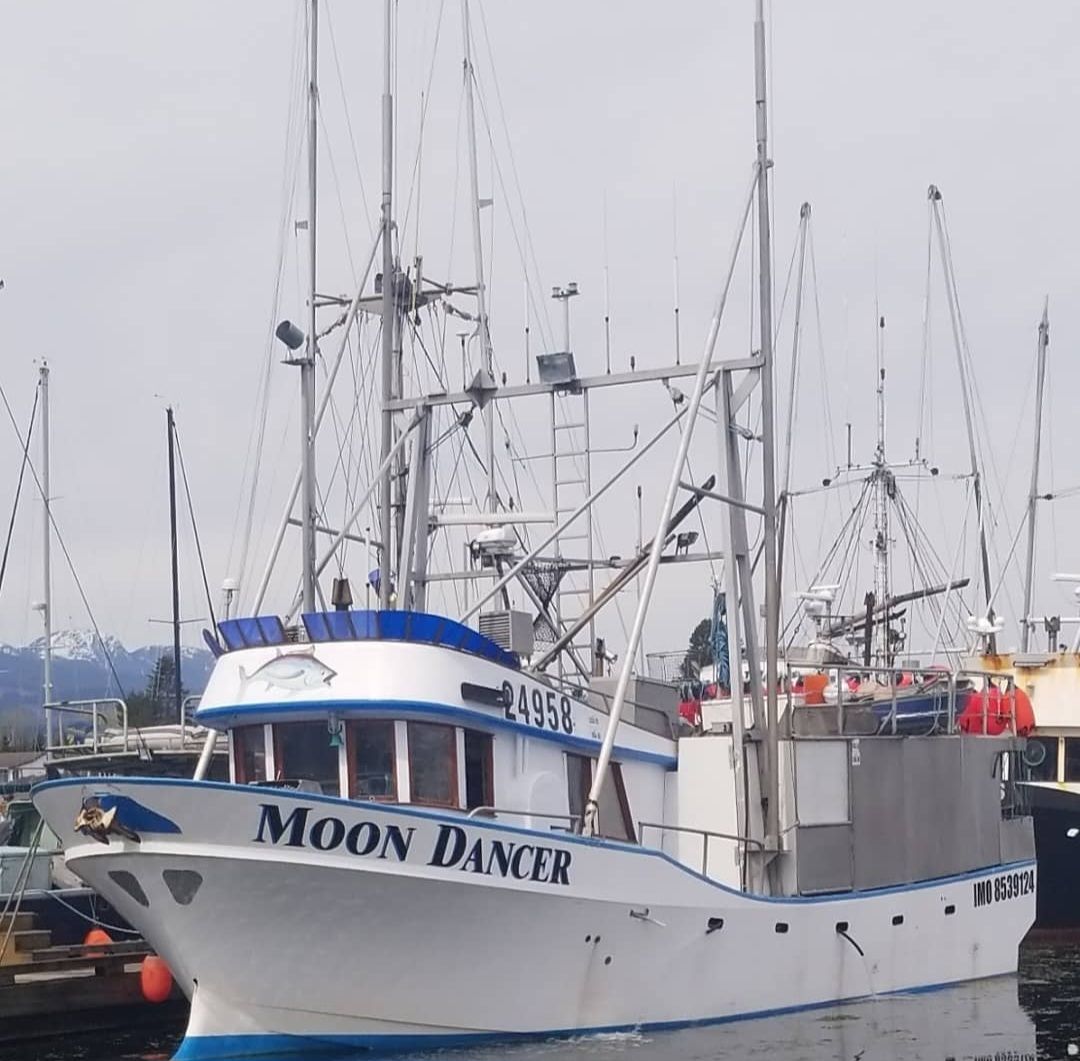 fishing boat Moon Dancer at the dock
